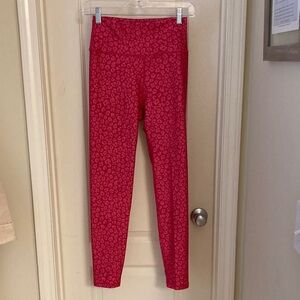 Mud Pie Vibrant Pink Patterned Leggings